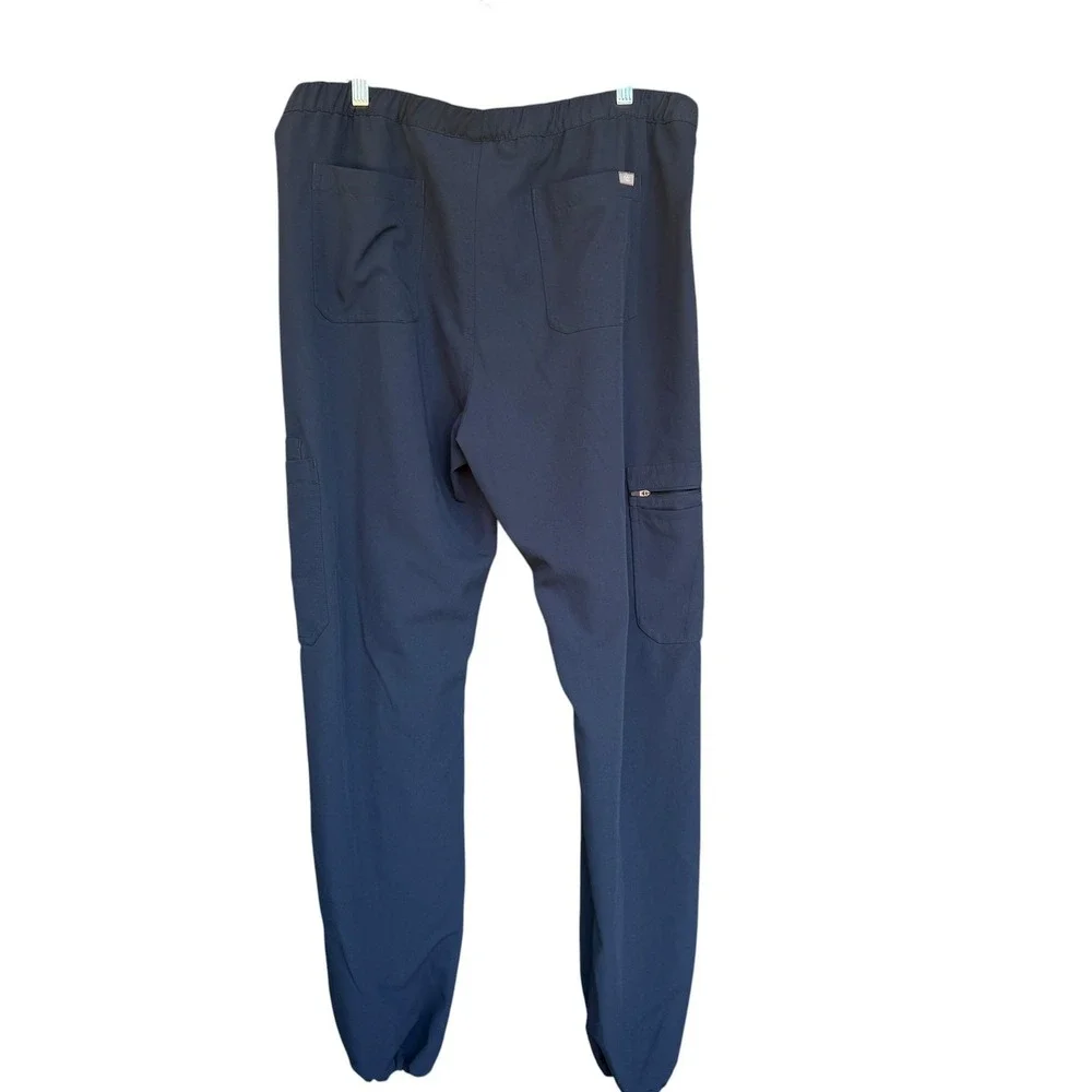 FIGS Technical Collection Pants Mens XL Blue Jogger Scrub Cargo Pockets TM3001